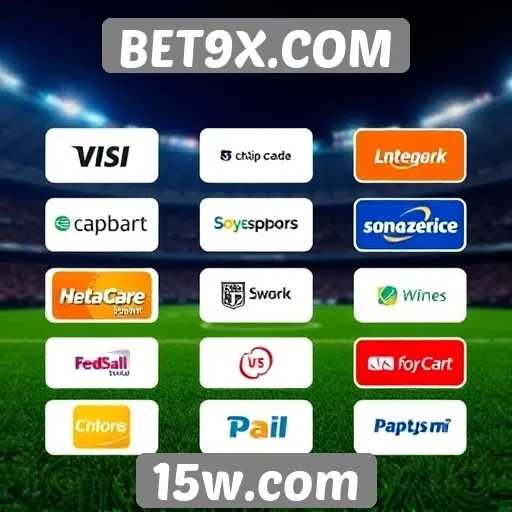 Métodos de pagamento disponíveis no BET9X.COM